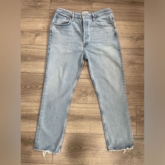 Women’s AGOLDE Riley High Rise Straight Crop Jeans Size 30 - Picture 4 of 11